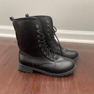 Black Combat/Moto Boots